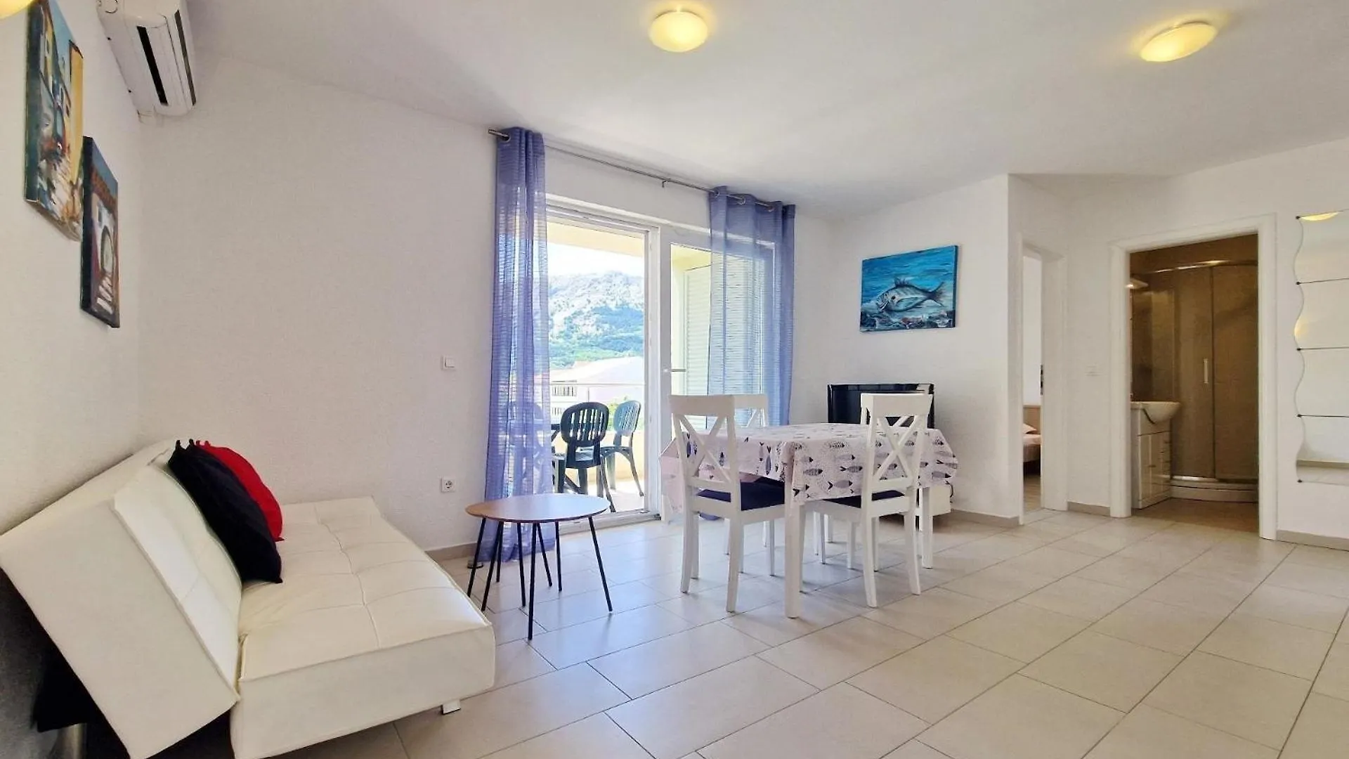 Apartman Wohnung In Baska Mit Eigenem Balkon